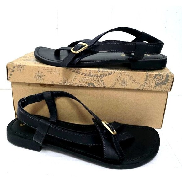 Free People Women's La Risa Black Strappy Sandals Size 10 M/ 40 Leather NIB $128 - Picture 5 of 13